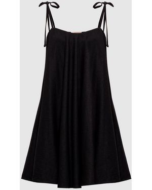 Twinset Kurzes Archive-Kleid - Schwarz