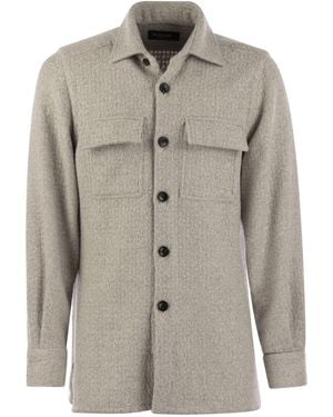Kiton Aal Cashmere Shirt - Gray