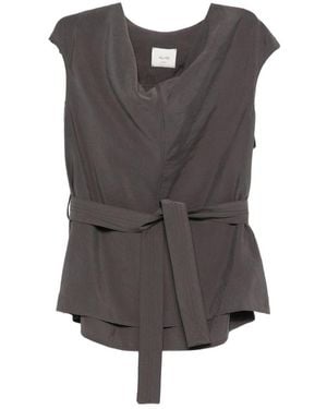 Alysi Sleeveless Toop - Grey