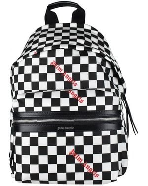 Palm Angels Checkerboard Backpack - Black