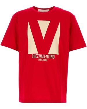 Valentino Garavani Cotton T-Shirt - Red