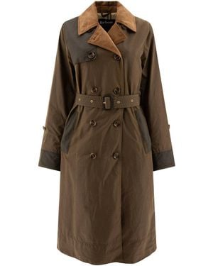Barbour "Brackley" Trenchcoat - Braun