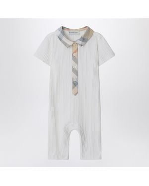 Burberry Stretch Cotton Romper - White