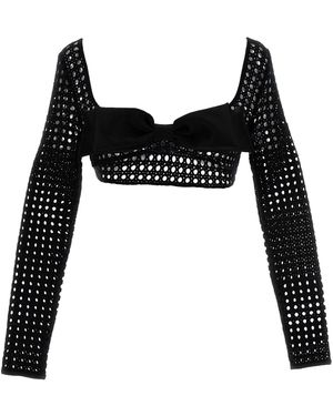 Giambattista Valli Cropped Top - Zwart