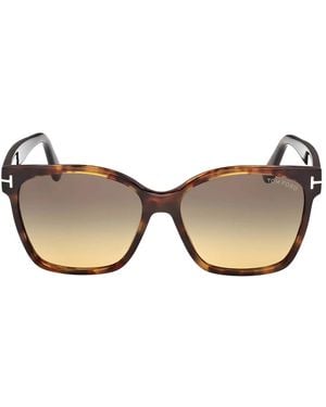 Tom Ford Zonnebril Ft1312 55 B Irisbruin/rookgrijs Dames