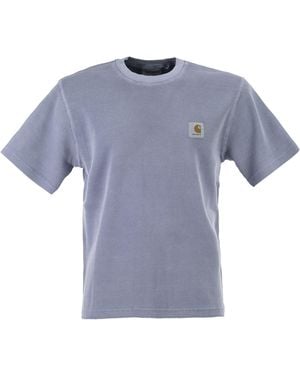Carhartt T-Shirt With Square Label - Blue