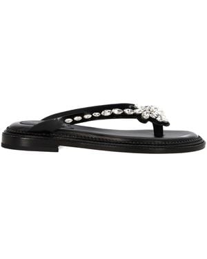 Cloth sandal Simone Rocha Black size 38 EU in Cloth - 24877291
