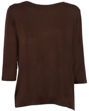 Filatures Du Lion Col Bateau M3/4 1079.Tonka - Brown