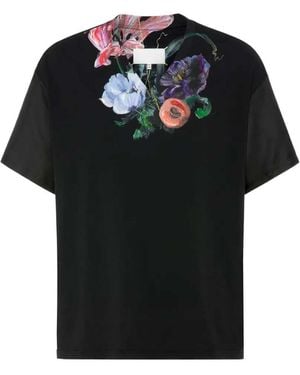 Maison Margiela Cotton T-Shirts Tops - Black