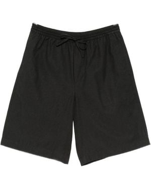 DUNST Cotton Blend Pajama Shorts - Black