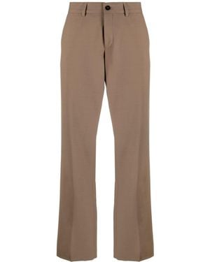 Closed Halbhohe Straight-Leg-Hose - Braun