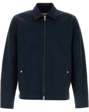 Woolrich Cotton Twill Timber Overshirt Gd - Blue