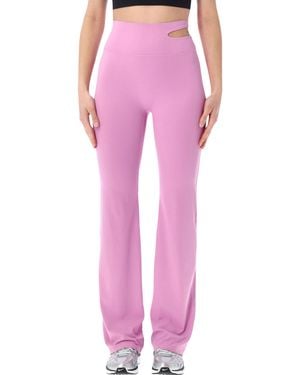 Nike Cut-Out Zenvy Flared Leggings - Pink