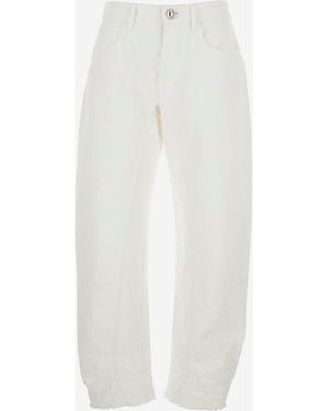 Jil Sander Cotton Jeans Jeans - Weiß