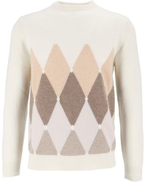 Ballantyne Pullover mit R-Ausschnitt - Weiß