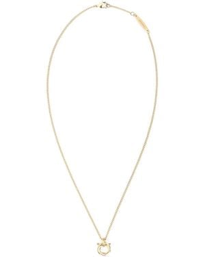 Ferragamo Salvatore Metal Gancini Necklace - Metallic