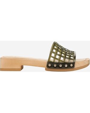 Vince Slip-On Sandals - Green