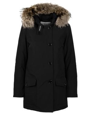 Woolrich Arctic Parka mit abnehmbarem Fell - Schwarz