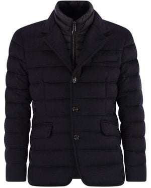 Moorer Nomos Ls9 Jacket Style Down Jacket - Blue