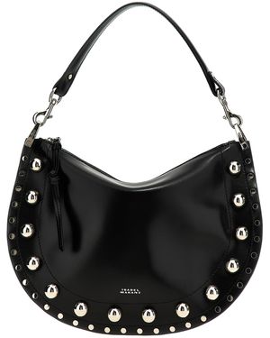 Isabel Marant 'Oskan Soft Zipped' Shoulder Bag - Black