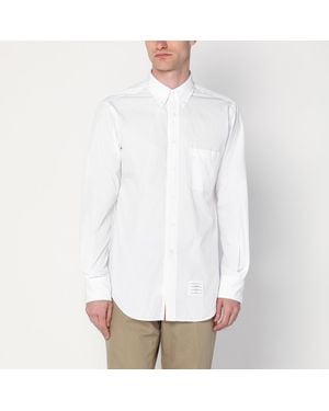 Thom Browne Button Down Cotton Shirt - White