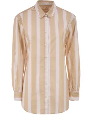 MC2 Saint Barth Brigitte Striped Patterned Shirt - Natural