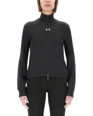 Courreges Interlock Scuba Jacket - Black