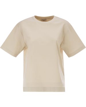 Weekend by Maxmara Wkdmultid Cotton T Shirt With An Essential Silhouette - White