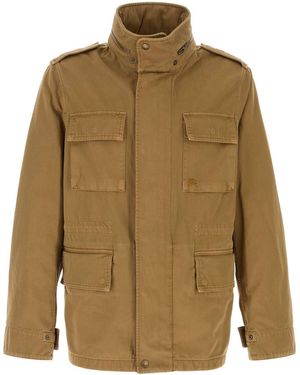 Burberry Camel Cotton Jacket - Green