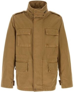 Burberry Camel Cotton Jacket - Green