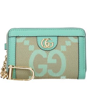 Gucci Ophidia /Aqua Fabric Document Holder - Green
