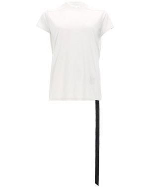 Rick Owens Solid Mock Collar T-Shirt - White