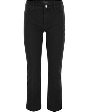 Sportmax Nilly Five Pocket Mini Flare Trousers - Black
