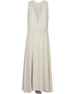 CRI.DA Silk Midi Kleid - Weiß