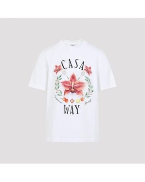 CASABLANCA Casa Way T Shirt - White