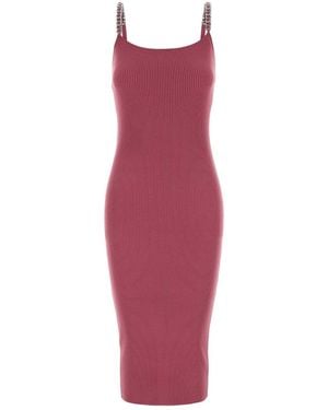MICHAEL Michael Kors Dark Pink Stretch Jersey Dress - Red