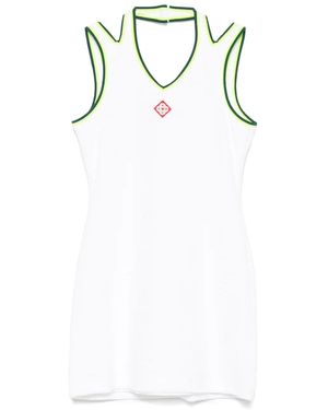 CASABLANCA Hippie Tennis Kurzkleid - Weiß