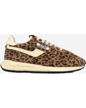 Autry Reelwind niedrige Ledersneaker - Braun