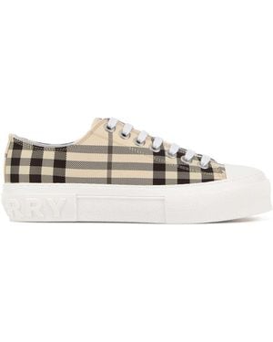 Burberry Checks Sneakers - White