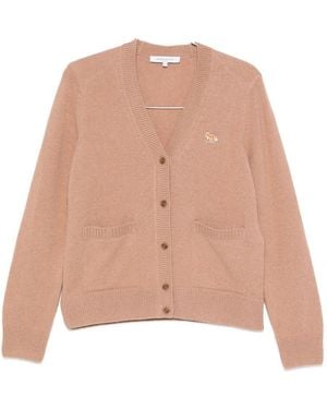 Maison Kitsuné Baby Fox Wollen Vest - Naturel