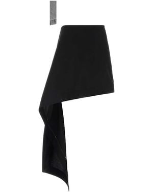 Loewe Wool Mini Skirt - Black