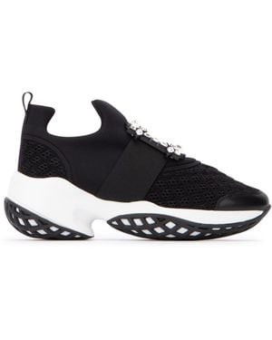 Roger Vivier Viv Run Strass Buckle - Black