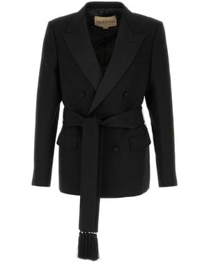 Valentino Garavani Wool Blazer - Black