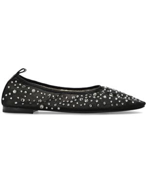 Tory Burch Crystal Ballet Flats - Black