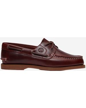 Timberland Klassische Bootsleder-Loafer - Rot