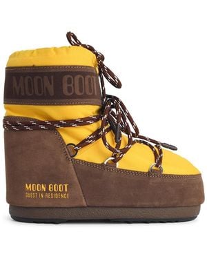 Moonboot 'Icon Low' Polyamide Boots - Orange