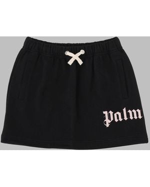 Palm Angels Mini Overlogo Skirt For Girls - Black