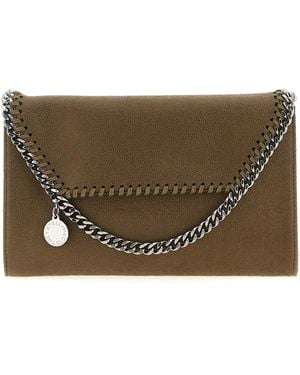 Stella McCartney 'Falabella' Brieftasche an der Kette - Braun