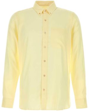 Tom Ford Regular Solid Shirt - Yellow