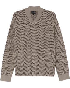 Emporio Armani Blouson Jacket - Brown